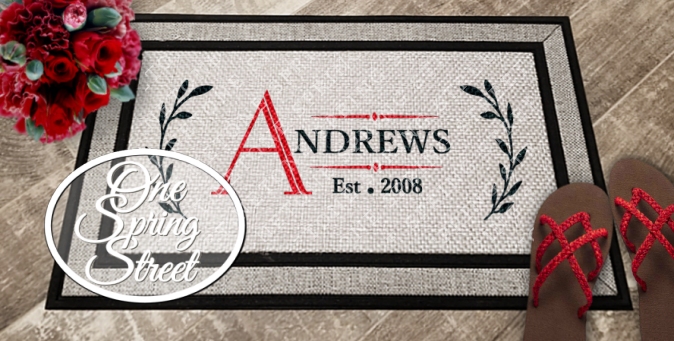 personalized welcome mats for business